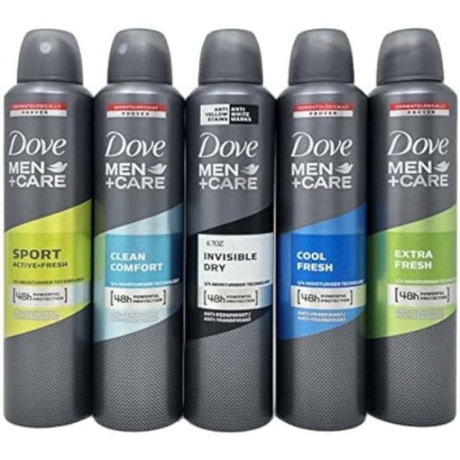 Dove Men+Care Antiperspirant Spray Bundle 8.45 oz 5 count